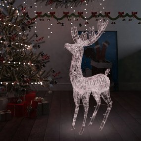 Ren de Craciun, 250 LED-uri, alb cald, 180 cm, acril, XXL 1, Alb cald, 96 x 40 x 180 cm