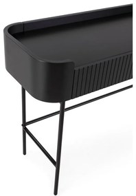 Masă consolă neagră 40x120 cm Willa – MOME