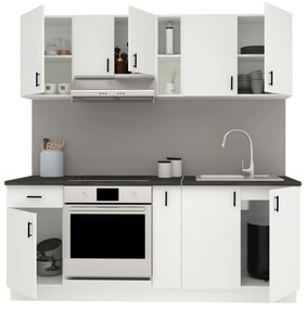 Set Bucatarie Karo V11, Alb, Blat Thermo 28 mm, L 200 cm