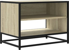 vidaXL Comodă TV, stejar sonoma, 61x40x46 cm, lemn prelucrat și metal