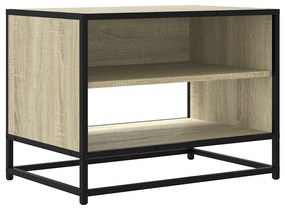 848880 vidaXL Comodă TV, stejar sonoma, 61x40x46 cm, lemn prelucrat și metal