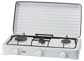 Aragaz cu 3 ochiuri ZILAN ZLN-0032,culoare alb utilizare numai GPL butelie,