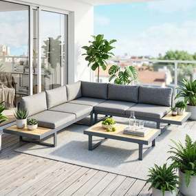 Outsunny Set de Conversatie din 4 Piese pentru Terasa | Aosom Romania