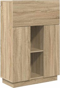 vidaXL Birou cu ușă Stejar Sonoma 71.5 x 31.5 x 106.5 cm Lemn compozit