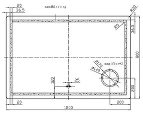 Oglinda dreptunghiulara 120 cm cu iluminare LED Fluminia, Cleopatra 1200x800 mm