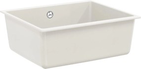 vidaXL Chiuvetă Alb 530 x 460 mm 80% Quartz și 20% Rășină