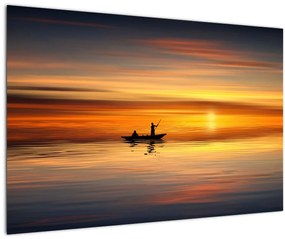 Tablou - cu barca (90x60 cm)