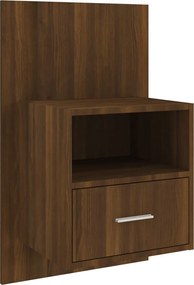 vidaXL Noptieră de perete, stejar maro