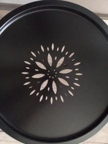 Masuta metal Tago negru Homs, 46X46X52 cm ,10371