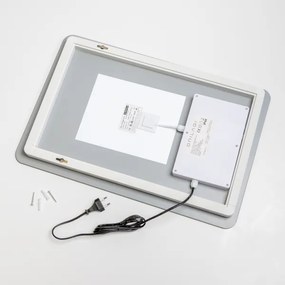 Brilagi - Oglindă de baie DIANA cu iluminare LED reglabilă, încălzire integrată, LED/13W/230V, 60x40 cm, IP44