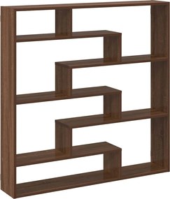 vidaXL Raft cubic perete 7 compartimente stejar maro lemn prelucrat