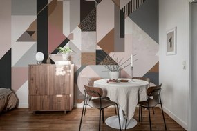 Fototapet, Retro Shapes, Pastel, Rebel Walls