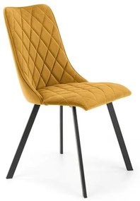 Scaun K450 velvet mustariu