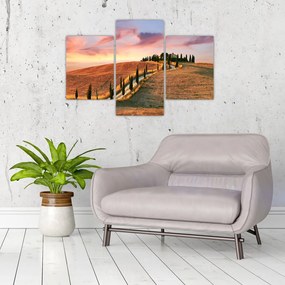Tablou - Casa pe deal Toscana, Italia (90x60 cm)