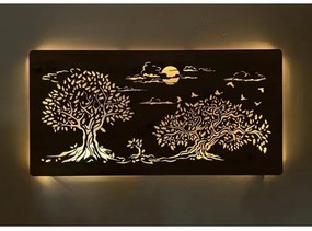 Li-Go 5307/DUB2 - Decorațiune de perete LED dimabilă, 24W/230V, 120x60 cm, stejar