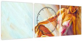 Tablou - Dansatori (cu ceas) (90x30 cm)