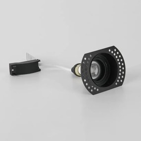 Spot incastrabil rezistent foc protectie IP65 Zelda Trimless Round negru
