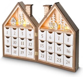 Decorațiune LED de Crăciun Brilagi LED/2xAAA calendar de Advent