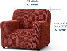 Gaico Huse bielastice COSTINA culoarea cupru fotoliu (l. 60 - 110 cm)