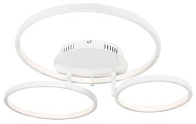 Plafoniera moderna alba incluzând LED și dimmer - Rondas