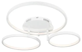 Plafoniera moderna alba incluzând LED și dimmer - Rondas