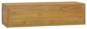 338228 vidaXL Dulap de baie suspendat, 110x45x30 cm, lemn masiv de tec