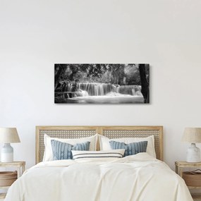 Tablou - Cascada alb-negru și alb (120x50 cm)