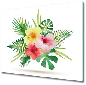 Tocator din sticla flori Hawaii