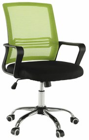 Scaun de birou, plasa verde tesatura neagra, APOLO