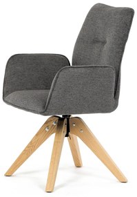 Scaun de sufragerie DCH-C2148 GREY2 cu materialimpermeabil