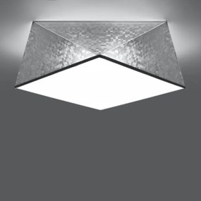Plafonieră HEXA 2xE27/60W/230V argintie
