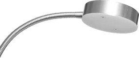 Lampă de podea LED dimabilă NORA LED/25W/230V 2200/3000/4000K + LED/5W 3000K crom + telecomandă