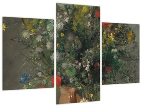 Tablou - Auguste Renoir,  Flowers in a Vase, reproducere (90x60 cm)