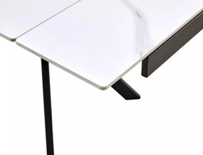 Masa extensibila Imperia alb/negru L160-220xl90