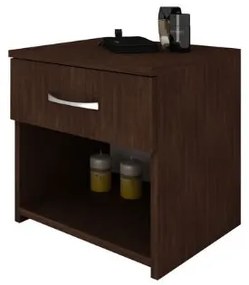Noptiera haaus Remi, 1 Sertar, Wenge, 40 x 35 x 40 cm