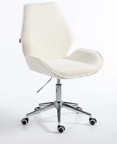 HR350K Scaun Boucle din Catifea Bază Cromata