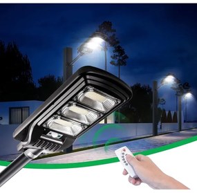 Lampă LED stradală cu senzor LED/180W/6V 6500K IP65 + telecomandă