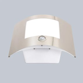 Lampa de perete exterioara moderna din otel cu senzor de miscare IP44 - Emmerald 1