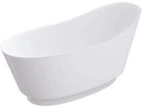 Omnires Neo M+ cada freestanding 158x72 cm ovala alb NEO158SWWBP