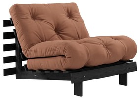 Fotoliu cărămiziu Roots Black Night – Karup Design