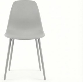 Scaun bucatarie OSAKA plastic, gri deschis