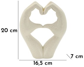 Mauro Ferretti Sculptura Love Stons Cm 16,5X7X18 | Aosom Romania
