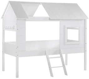 Pat copii Vipack CHARLOTTE 90 X 200 CM ALB