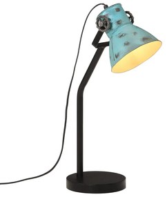 vidaXL Lampă de birou 25 W, albastru uzat, 17x17x60 cm, E27