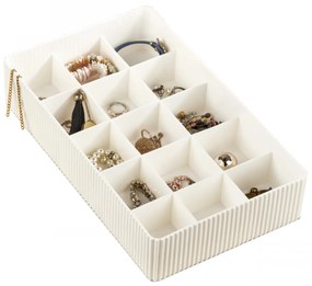 Cutie de bijuterii ORG Ecru 30x18x6.5 cm