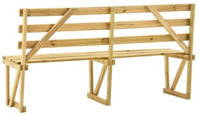 Banca de gradina, 170 cm, lemn de pin tratat 1, 170 cm, 1