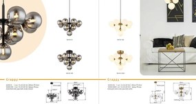 Lustra aplicata design modern GRAPPY 13L