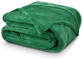 BedTex Pătură din microfibră verde, 150 x 200 cm