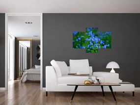 Tablou cu flori albastre (90x60 cm)