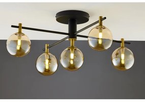 Lustră aplicată Jupiter 2032 FIGARO 5xG9/10W/230V negru/auriu/bej